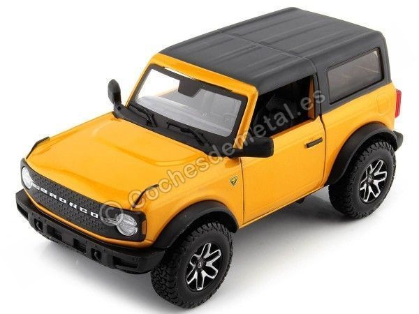 Cochesdemetal.es 2021 Ford Bronco Badlands Naranja 1:24 Maisto 31530