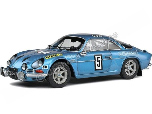 Cochesdemetal.es 1972 Alpine A110 1600S Nº5 Nicolas/Todt Ganador Olympia Rallye 1:18 Solido S1804205