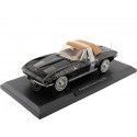 Cochesdemetal.es 1963 Chevrolet Corvette Sting Ray Cabriolet Negro 1:18 Norev 189055