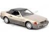 Cochesdemetal.es 1989 Mercedes-Benz 500 SL Convertible W129 Smoke Silver Metallic 1:18 Norev HQ 183719