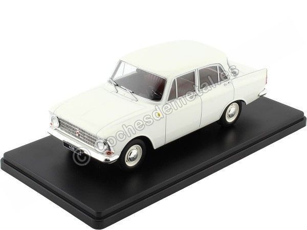 Cochesdemetal.es 1966 Moskvich 408 Blanco 1:24 WhiteBox 124135