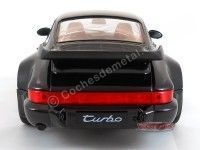 Cochesdemetal.es 1988 Porsche 911 (964) Turbo Coupe Negro 1:18 Welly 18026