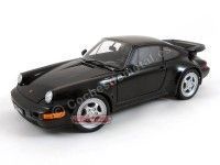 Cochesdemetal.es 1988 Porsche 911 (964) Turbo Coupe Negro 1:18 Welly 18026