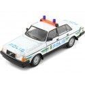 Cochesdemetal.es 1986 Volvo 240 GL "Policía de Suecia" Blanco 1:24 Welly 24102SP