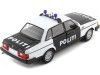 1986 Volvo 240 GL "Policía de Noruega" Blanco/Negro 1:24 Welly 24102NW