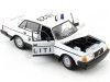 1986 Volvo 240 GL "Policía de Dinamarca" Blanco 1:24 Welly 24102DK