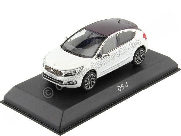 2015 Citroen DS 4 Blanco Perlado/Granate 1:43 Norev 155457 Cochesdemetal.es