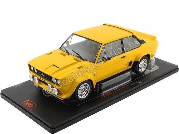 Cochesdemetal.es 1980 Fiat 131 Abarth Amarillo 1:18 IXO Models 18CMC128