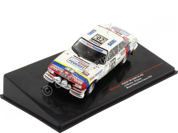 Cochesdemetal.es 1978 Peugeot 504 Coupe V6 Nº02 Nicolas/Gamet Ganador Rallye Costa de Marfil 1:43 IXO Models RAC417A.22