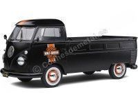 Cochesdemetal.es 1950 Volkswagen VW T1 Pickup "Harley-Davidson Surfera" Negro 1:18 Solido S1806704
