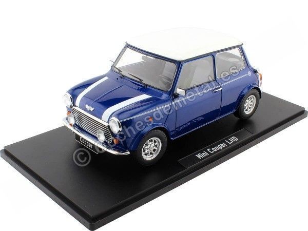 Cochesdemetal.es 1997 Mini Cooper Sport Pack 1.3i Azul/Blanco 1:12 KK-Scale KKDC120053L