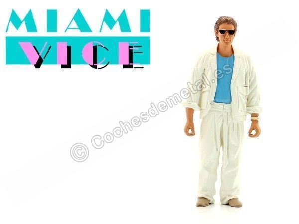 Cochesdemetal.es Figura de Resina Sonny Crockett De Pie "Miami Vice. Corrupción en Miami" 1:18 KK-Scale KKFIG003