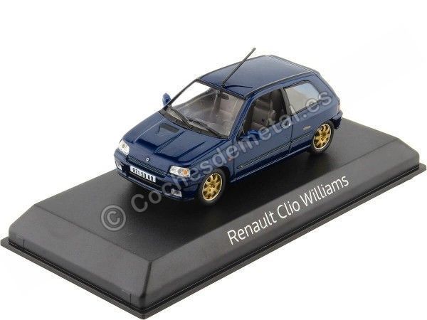 Cochesdemetal.es 1993 Renault Clio Williams Phase 1 Azul Metalizado 1:43 Norev 517521