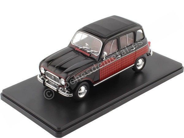 Cochesdemetal.es 1964 Renault 4L Parisienne Negro/Rojo 1:24 WhiteBox 124151