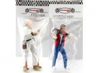 Set 2 Figuras de Resina Marty Mcfyl + Doc "Regreso al Futuro" 1:24 ...