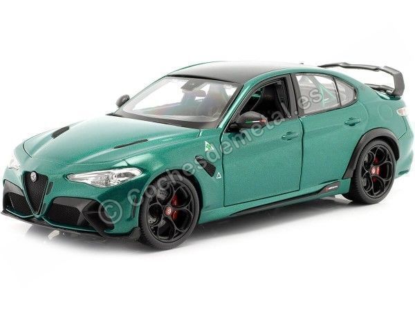 Cochesdemetal.es 2020 Alfa Romeo Giulia GTAm Verde Montreal Metalizado 1:18 Bburago 11049 01447