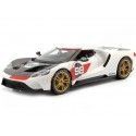 Cochesdemetal.es 2021 Ford GT Nº98 Heritage Edition Blanco/Rojo/Carbón 1:18 Maisto 31390