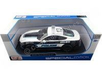 2015 Ford Mustang GT 5.0 Police Blanco/Negro 1:18 Maisto Special Edition 31397