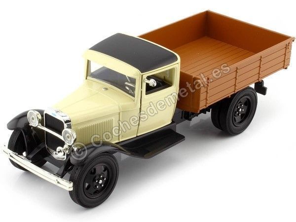 Cochesdemetal.es 1931 Ford Model AA Beige/Marrón 1:24 Motor Max 79377