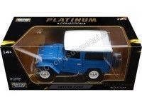 1974 Toyota FJ40 Hard Top Azul/Blanco 1:24 Motor Max 79323