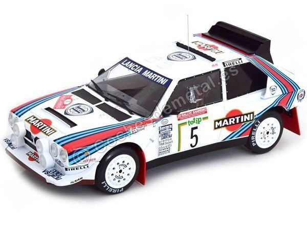 Cochesdemetal.es 1986 Lancia Delta S4 Nº5 Biasion/Siviero Rally San Remo 1:18 IXO Models 18RMC130B.22S