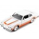 Cochesdemetal.es 1974 Ford Maverick Grabber Blanco/Naranja 1:24 Motor Max 79043