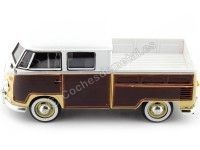 1967 Volkswagen Type 2 T1 Cabina Doble Pickup Surf Marron/Blanco 1:24 Motor Max 79560