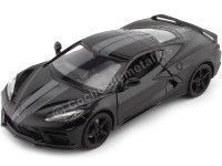 2020 Chevrolet Corvette Stingray C8 Negro 1:24 Motor Max 79360 Cochesdemetal.es