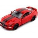 2018 Ford Mustang GT 5.0 Cupe Rojo/Negro 1:24 Motor Max 79352