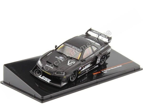 Cochesdemetal.es 2020 Nissan Super Silhouette Skyline LB-Works LB-ER34 Nº5 Negro 1:43 IXO Models MOC325.22