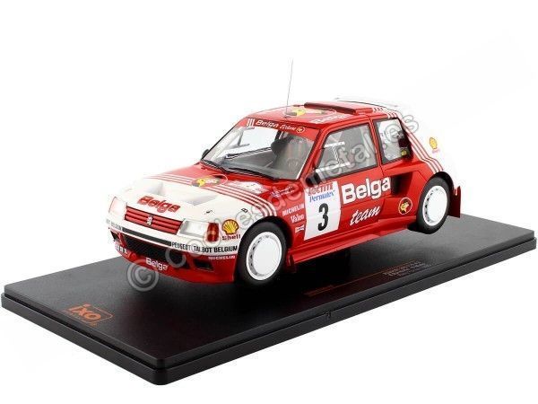 Cochesdemetal.es 1985 Peugeot 205 T16 Nº3 Darniche/Mahe Rally Ypres 1:18 IXO Models 18RMC135.22