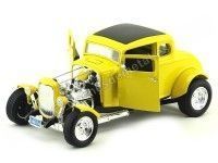 1932 Ford Hot Rod Coupe "American Grafiti" Amarillo 1:18 Motor Max 73172 Cochesdemetal 11 - Coches de Metal 
