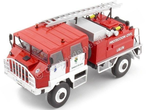 Cochesdemetal.es 1984 Pegaso 3046 "Proteccion Civil Concello de Lalin" Rojo/Blanco 1:43 Editorial Salvat SP21