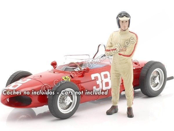 Cochesdemetal.es 1960 Figura de Resina Jim Clarck "Leyendas de las Carreras Años 60, Figura A" 1:18 American Diorama 76349