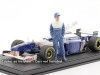 Cochesdemetal.es 1990 Figura de Resina Damon Hill "Leyendas de las Carreras Años 90, Figura A" 1:18 American Diorama 76355