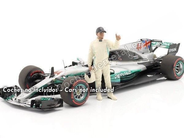 Cochesdemetal.es 2000 Figura de Resina Lewis Hamilton "Leyendas de las Carreras Años 2000, Figura A" 1:18 American Diorama 76357