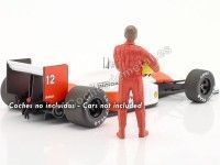 1980 Figura de Resina Ayrton Senna "Leyendas de las Carreras Años 80, Figura A" 1:18 American Diorama 76353