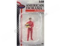 1980 Figura de Resina Ayrton Senna "Leyendas de las Carreras Años 80, Figura A" 1:18 American Diorama 76353