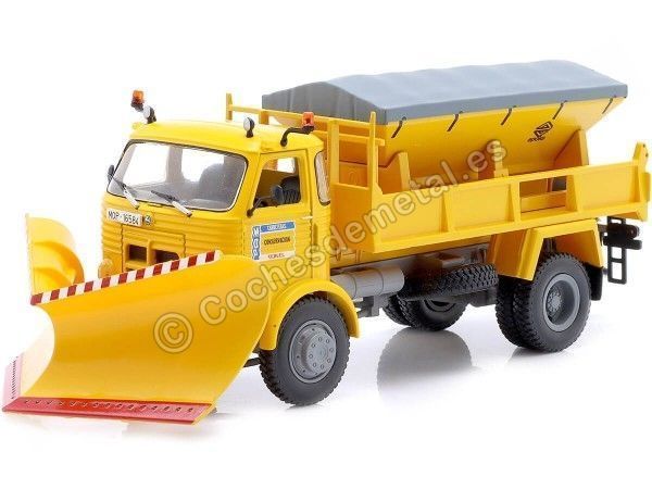 Cochesdemetal.es 1980 Camión Pegaso 3040 con Quitanieves Amarillo 1:43 Salvat PEG3040