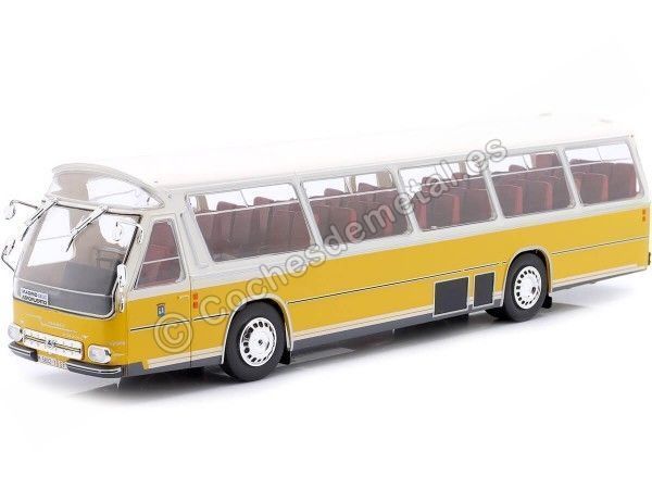 Cochesdemetal.es 1973 Autobús Pegaso 5023 Aeropuerto de Madrid Amarillo/Blanco 1:43 Salvat PEG5023