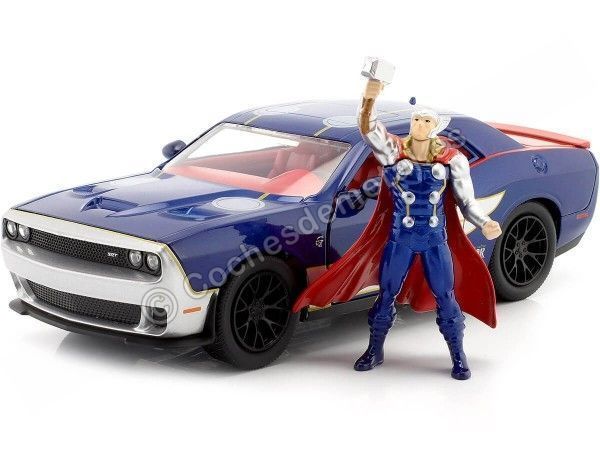 2018 Dodge Challenger SRT Hellcat + Figura Thor 1:24 Jada Toys 32186/253225032