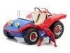 1990 Spider-Móvil Spider-Buggy + Figura Spiderman Azul/Rojo 1:24 Jada Toys 33729/253225030