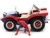 1990 Spider-Móvil Spider-Buggy + Figura Spiderman Azul/Rojo 1:24 Jada Toys 33729/253225030