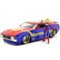 1973 Ford Mustang Mach 1 + Figura Captain Marvel 1:24 Jada Toys 311...