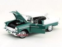 Cochesdemetal.es 1955 Chevrolet Bel Air Hard Top Verde / Blanco 1:18 Motor Max 73185