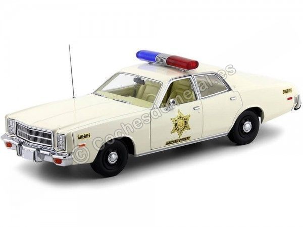 Cochesdememetal.es 1977 PLYMOUTH FURY POLICE "SHERIFF HAZZARD" 1:18 Greenlight 19055