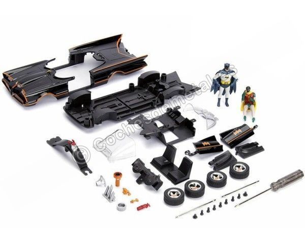 1966 TV Series Batmobile con Batman y Robin Metal KIT 1:24 Jada Toy...