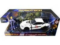 2020 Toyota Supra + Figura Roy Focker "Serie de TV Robotech" 1:24 J...