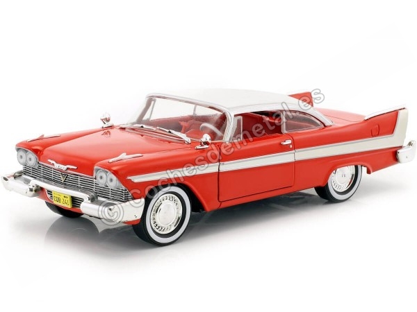 Cochesdemetal.es 1958 Plymouth Fury "Christine" Red-White 1:24 Greenlight 84071 Cochesdemetal.es 1958 Plymouth Fury "Christine" Red-White 1:24 Greenlight 84071