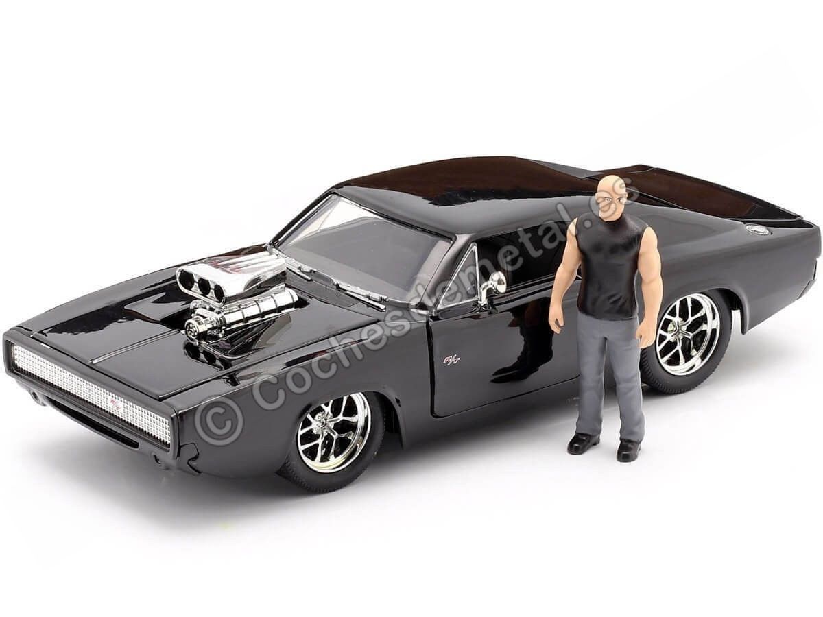 Compatible con 1970 Dodge Charger R/T "Fast & Furious 7 + Figura Dom" 1:24 Jada Toys 30737/253205000